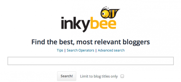 Inkybee blog search engine
